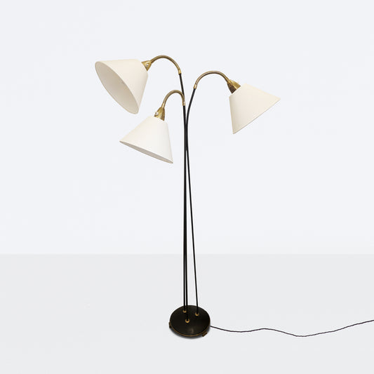 Three-armed floor lamp