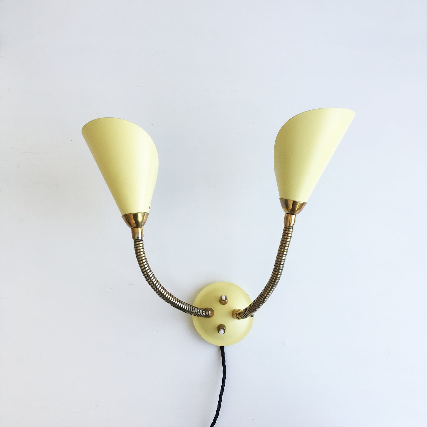 Pair of adjustable wall lamps