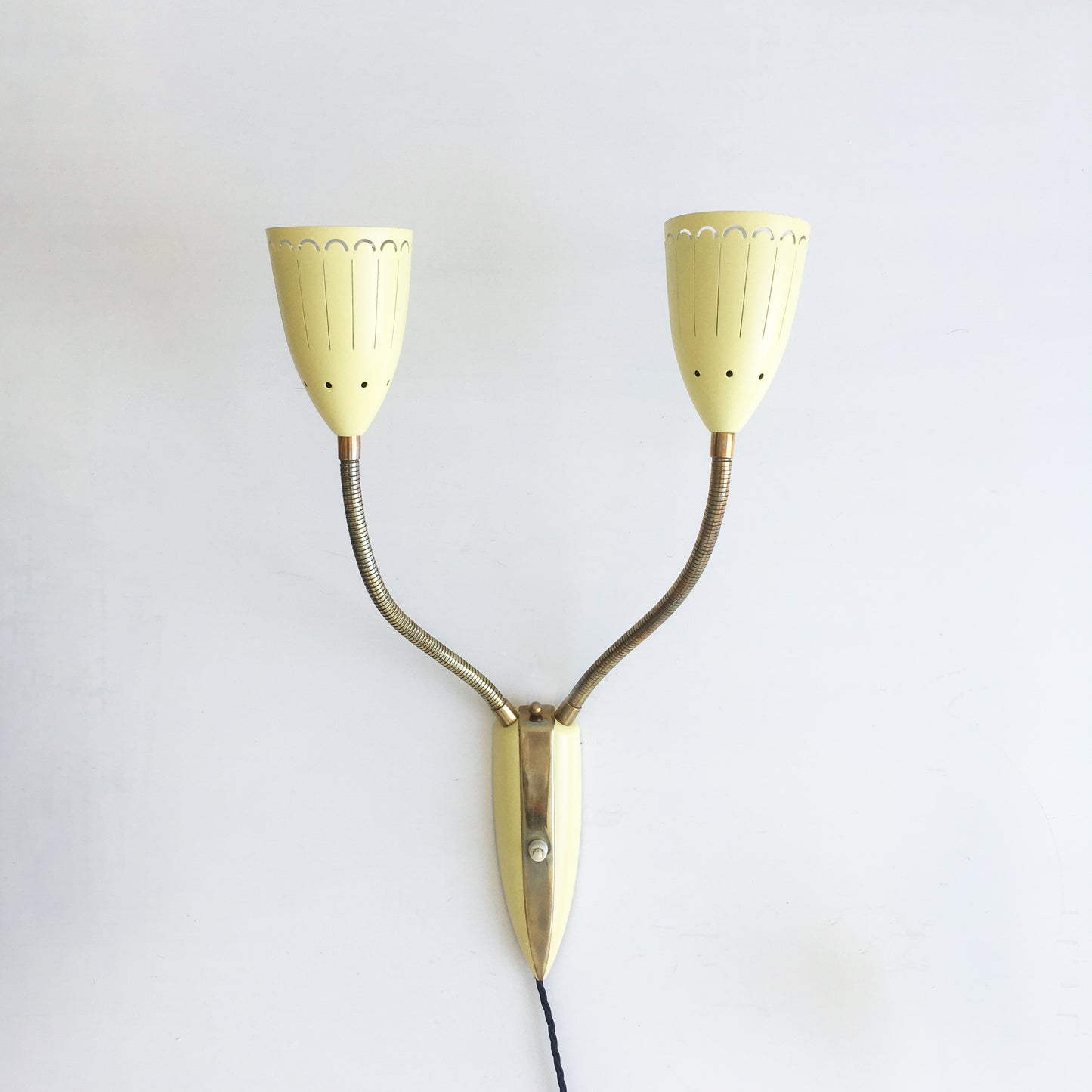 Pair of adjustable wall lamps