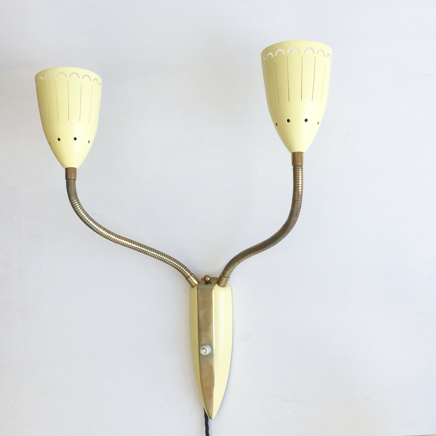 Pair of adjustable wall lamps