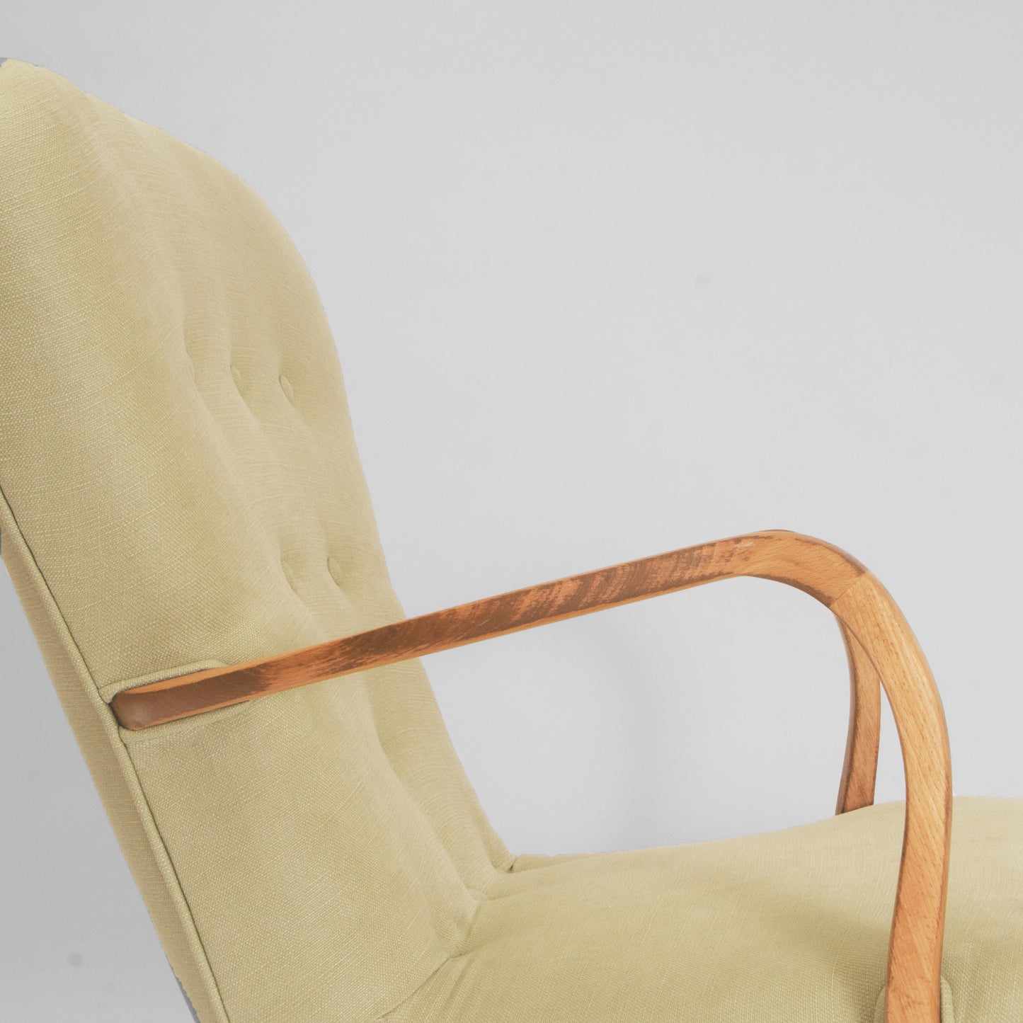 Green lounge armchair