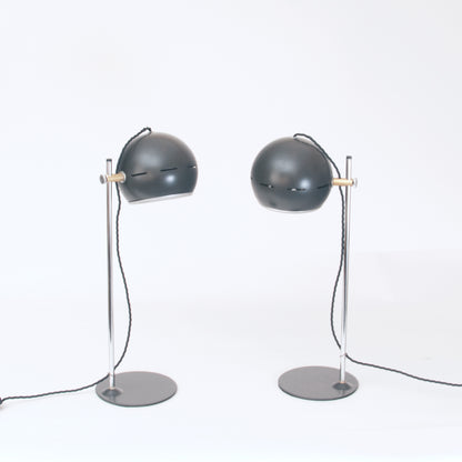 Pair of adjustable table lamps