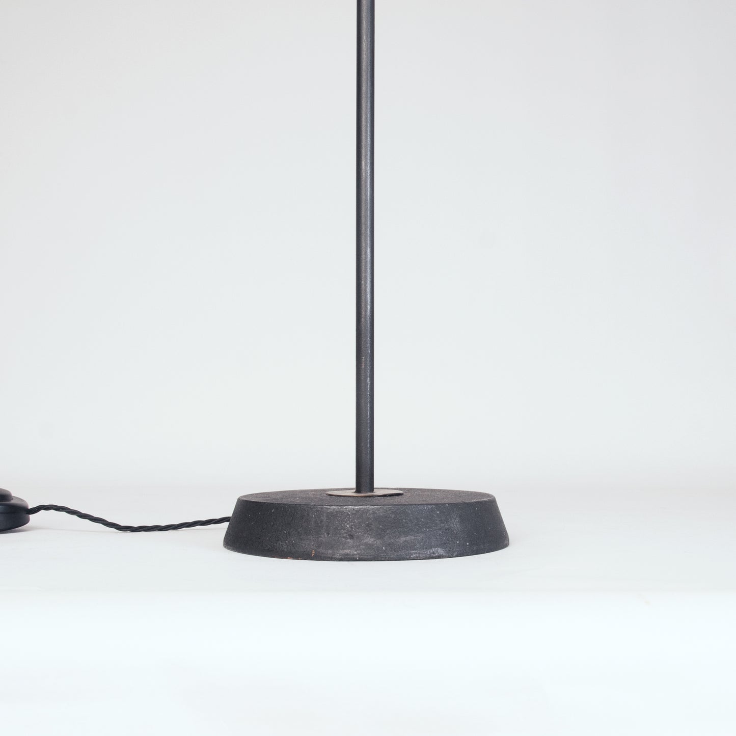 Floor lamp with pleated shade