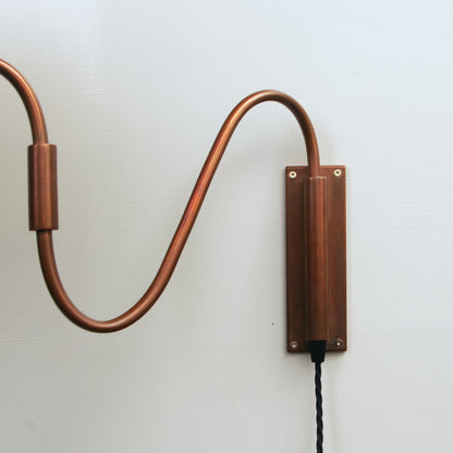 Copper wall lamp