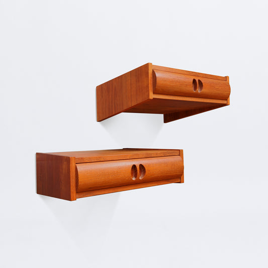 Wall-hanging bedside tables