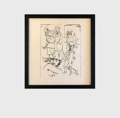 Set of 8 prints after George Grosz